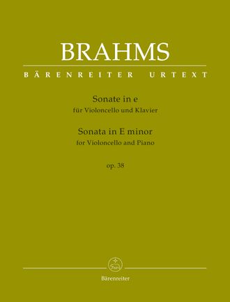 Брамс, Иоганнес Соната для виолончели и фортепиано ми минор op. 38