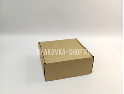 Коробка с откидной крышкой 160*150*70 мм БУРЫЙ