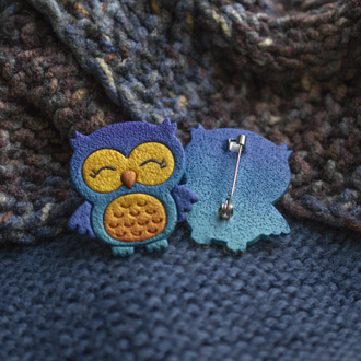 брошь "Совушка"