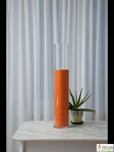 Насыпная свеча &quot;Цилиндр 80 см&quot;, оранжевая &quot;Оранжевый&quot;