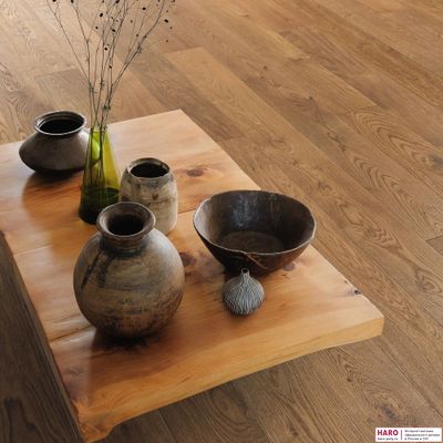 Паркетная доска Haro Дуб Дымчатый Маркант 528678 1-пол масло