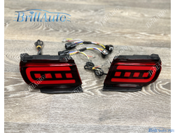 Противотуманки Toyota Land Cruiser Prado 150 LED красные (3 режима)