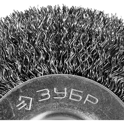 Щетка дисковая ПРОФЕССИОНАЛ (75 мм; 0.3 мм; витая стальная проволока) для дрели ЗУБР 35198-075_z02