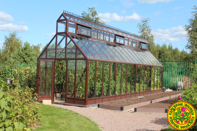 Теплица из алюминия и стекла Йокшир каталог Красивые теплицы