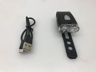Фонарь велосипедный YZ-1715, 2 LED, USB