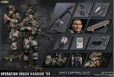 Американский морпех - младший капрал Скотт - ФИГУРКА 1/6 scale Operation Urban Warrior ‘99 - Marine Corps urban warfare exercises in Oakland “Lance corporal Scott” (78079) - DAMTOYS