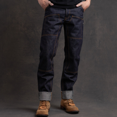 Джинсы =Brave Star= Die Hard Double Knee 14oz Hardline Japan Selvage Denim Jean