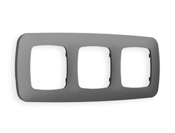 Рамка 3-я Антрацит серый, коллекция ECTA - Ambrella Volt - OMEGA