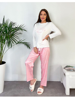 Пижама Виктория Сикрет с длинным рукавом. Домашняя одежда Виктория Сикрет