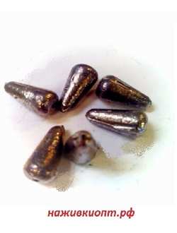 Груз оливка конус "Груша" 18гр (уп-ка 20шт.)