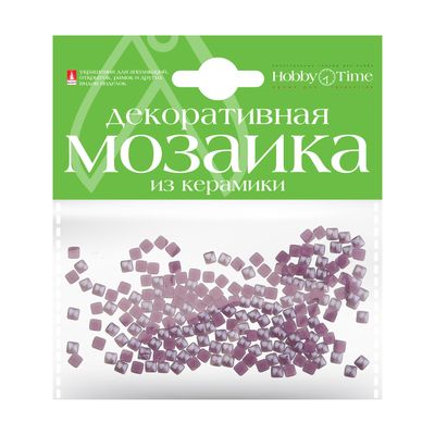 Мини мозаика из керамики 4х4 мм 200шт тонкая Лиловая