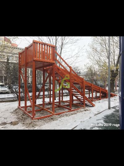 Зимняя горка "IgraGrad Snow Fox", скат 10 м