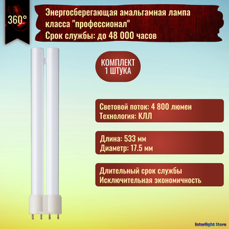 Aura Unique-L Long Life 55w/840 2G11