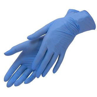 Перчатки нитриловые M (синие) (100 шт.)