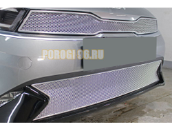 Защита радиатора KIA Cerato 2021- chrome верх PREMIUM