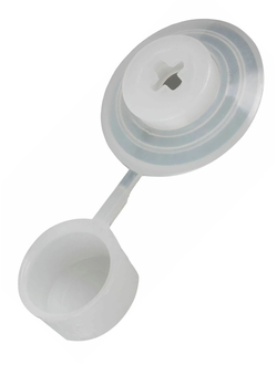 Шайба для поликарбоната пластиковая с колпачком прозрачная