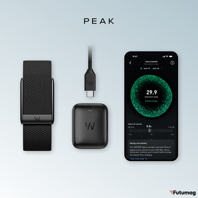 Фитнес браслет Whoop 5.0 Peak Black + Подписка 1 год
