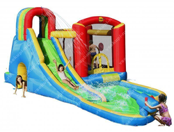 Батут Happy Hop и водная горка «Всплеск волны»