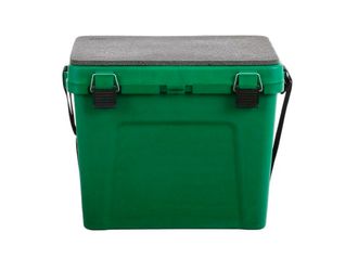 Ящик зимний зелёный малый (4 отделения для приманок) (310*360*240) ТРИ КИТА