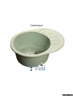 Керамическая мойка Granfest GF-R580L реверсивная 1 секционная мойка