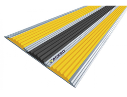 Алюминиевая полоса с тремя резиновыми вставками