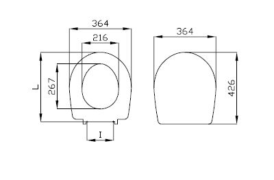 Сиденье для унитаза стандартное, VitrA, Normus, 115-003-001