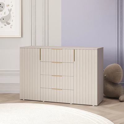 Тефия комод 2-ств с 4 ящиками 1400х450х930 Тефия / Софт Сантьяго