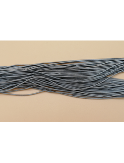 Канитель мягкая, цвет графит, 1 мм