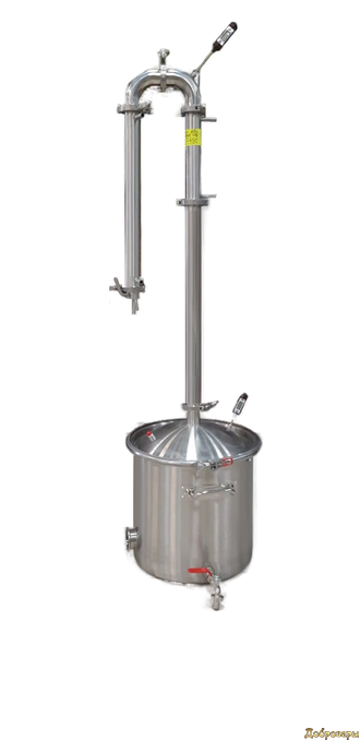 Самогонный аппарат "Друг" 1,5 дюйма  25 л с купольной крышкой