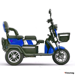 Трицикл GreenCamel Фродо X7 PRO (60V 800W R10) дифференциал синий