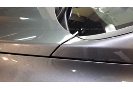 Защита ЛКП Hyundai Santa Fe антигравийной полиуретановой пленкой 3М капот, передний бампер, зеркала, стекла фар, проемы ручек дверей. угол.