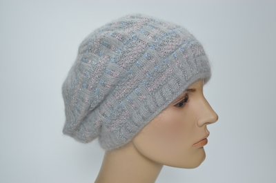 Вязаный берет зима 2024 - 2025 для женщин