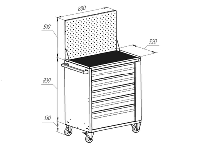 Тумба ITP-DМ800