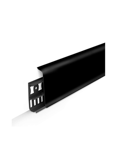 Плинтус напольный 70 мм 2,2м "Идеал Деконика", 007 Черный