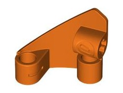 Technic, Panel Curved #10 3 x 3 Tapered Right, Reddish Orange (2403 / 6472388 / 6510091)
