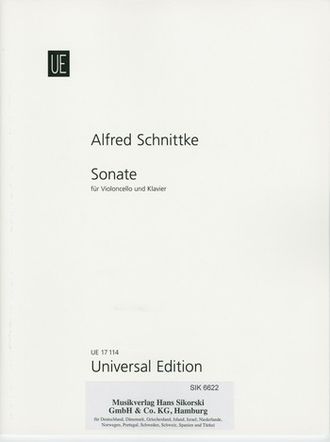 Schnittke:  Sonate : fur Violoncello und Klavier