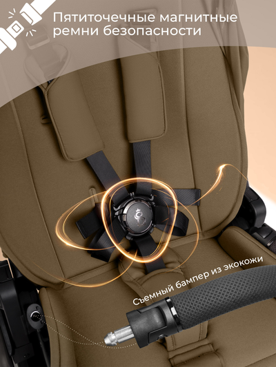 Коляска 2 в 1 Sweet Baby Orso Brown
