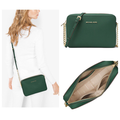 Сумка Michael Kors Jet Set зеленого цвета