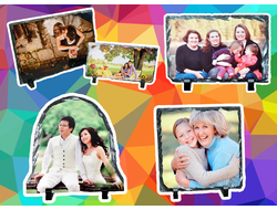 Печать на фото камнях