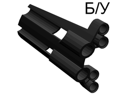 ! Б/У - Technic, Panel Fairing # 3 Large Long, Large Holes, Side A, Black (32188 / 4121671) - Б/У