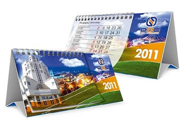 Календарь настольный перекидной на пружине