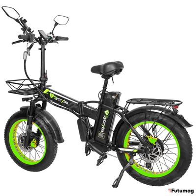 Электровелосипед SYCCYBA H1 (F10) DUAL 20AH зеленый