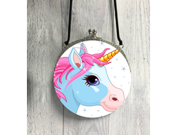 Сумка круглая Единорог №11