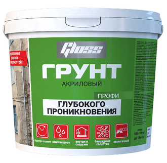 Грунт глубокого проникновения профи 5кг &quot;Gloss&quot;