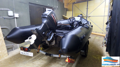 Тент на РИБ Навигатор 460R консоль и якорь