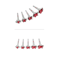 Комплект сверл форстнера с ограничителями (5 шт.) в деревянной коробке