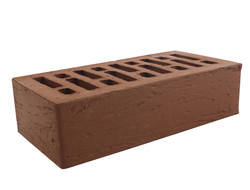 Кирпич облицовочный коричневый рустик 1NF М175 Строма