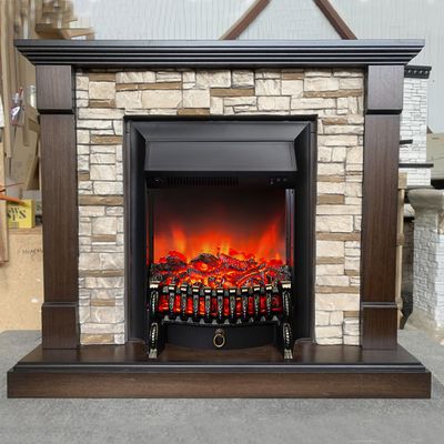 Электрокамин Тауэр LO сланец с очагом Fobos