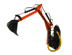 Экскаваторная установка на базе трактора УРАЛЕЦ