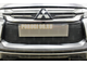 Защита радиатора Mitsubishi Pajero Sport III 2016- (4 части) black верх